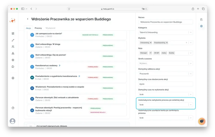 Jak automatycznie zamknąć Proces_1