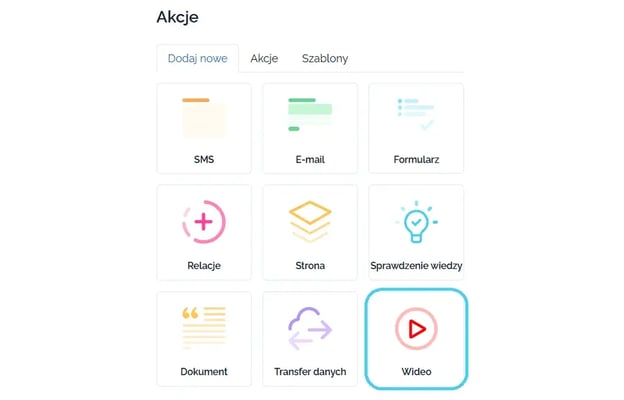 Jak dodać Akcję “Wideo” do Workflow_1