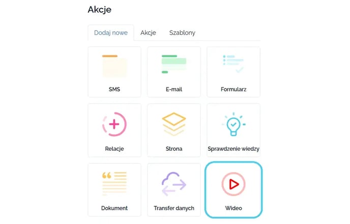Jak dodać Akcję “Wideo” do Workflow_1