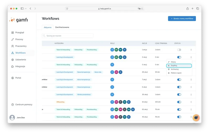 Jak edytować istniejący Workflow_2