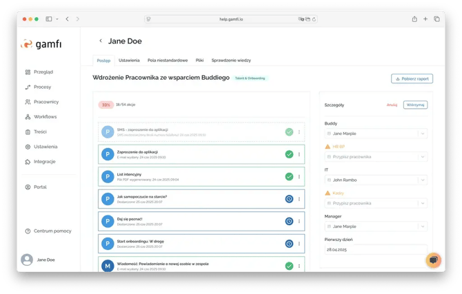Jak sprawdzić status poszczególnych Akcji w Procesie_1