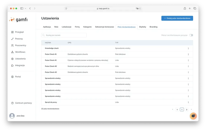 What can you configure in the Settings tab_7