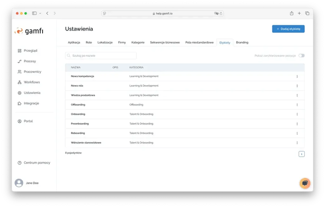 What can you configure in the Settings tab_8